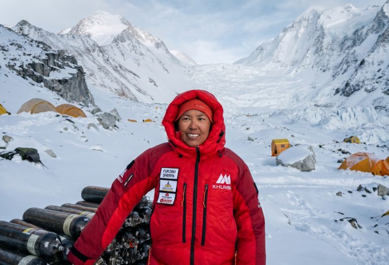 Phur Diki Sherpa, also spelled Fura Diki Sherpa, summited Mount Everest in May 2019 alongside Nima Doma Sherpa during the historic Two Widow Expedition, honoring their late husbands and challenging the social stigma surrounding widowhood in Nepal.